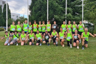 Mannschaft Heel Lauf