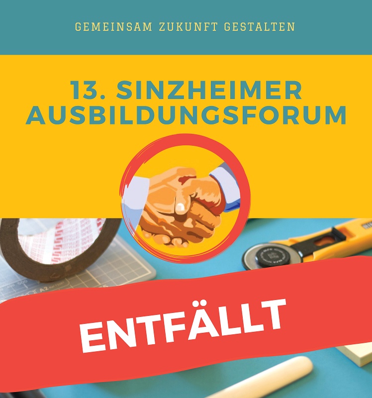 Ausbildungsforum entfällt