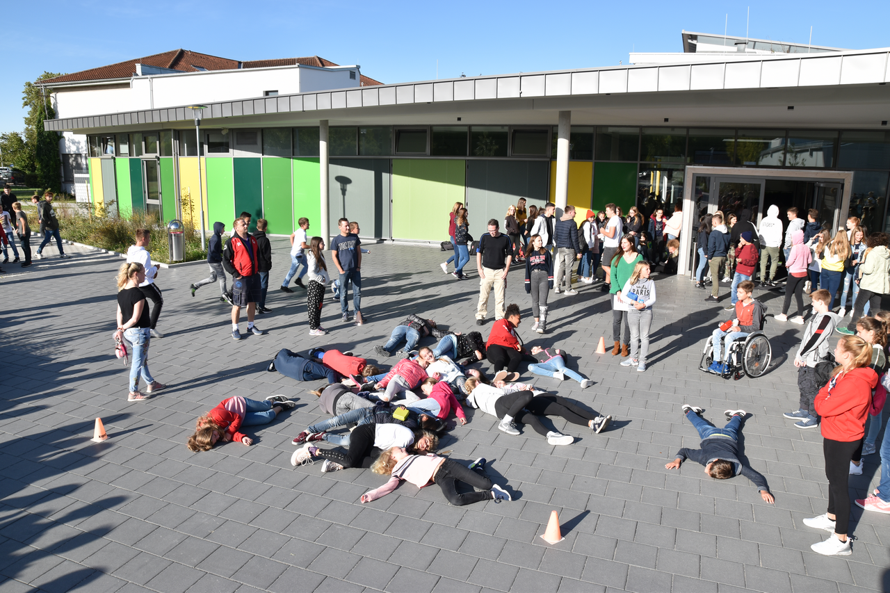 Klimaflashmob an der LvK