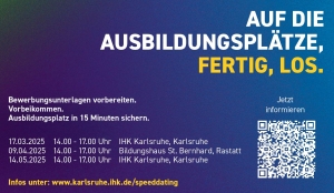 Flyer: Azubi-Speed-Dating der IHK.