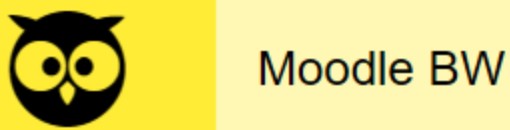 Eule und Schriftzug: Moodle-BW