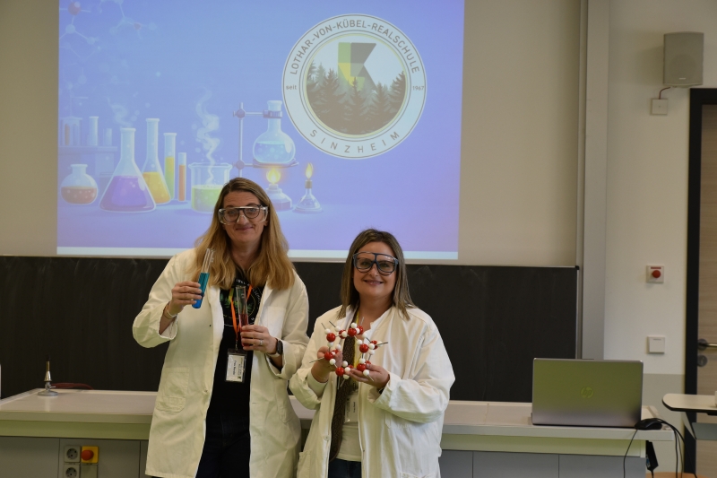 Selfiestation in Chemie